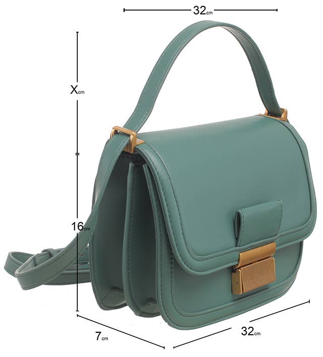 Bessie London – wholesale Crossbody bag – Women's – GOLD CLASP FLAP CORSSBODY BAG5