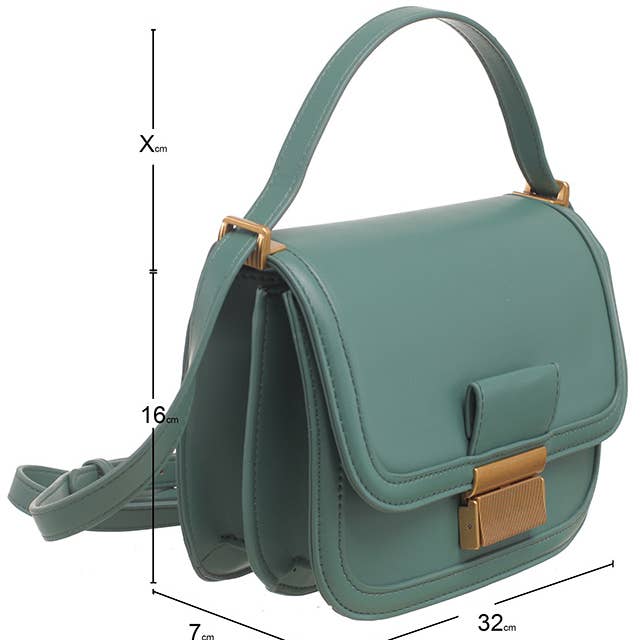 Bessie London – wholesale Crossbody bag – Women's – GOLD CLASP FLAP CORSSBODY BAG5