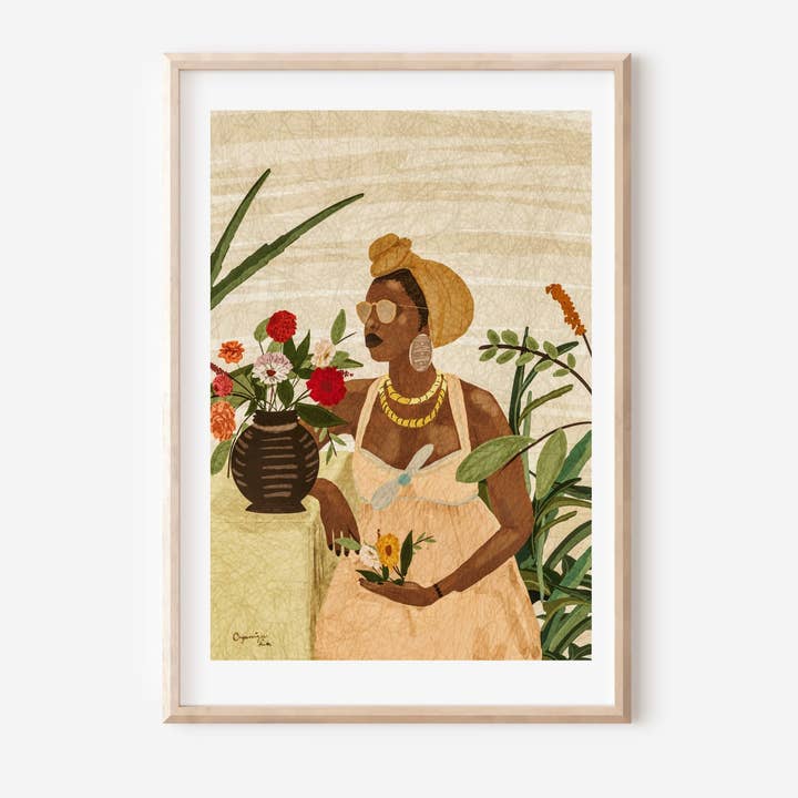 Her Secret Garden - Fine Art Print voor wholesale door Organique Rita | Art Prints & Stationary