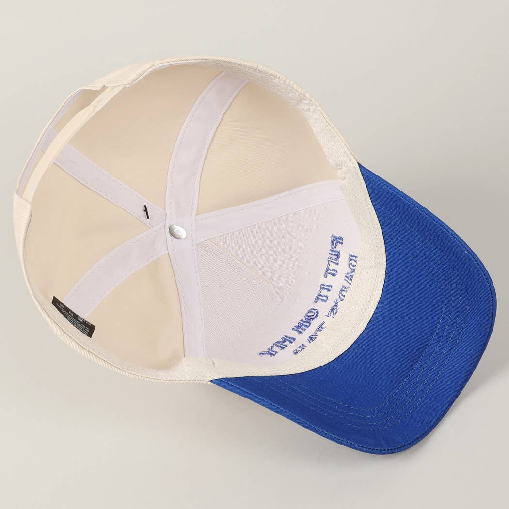 Fashion City - Wholesale Baseball Cap - Unisex - Put It On My Dad's Tab Embroidery Two-Tone Hat23
