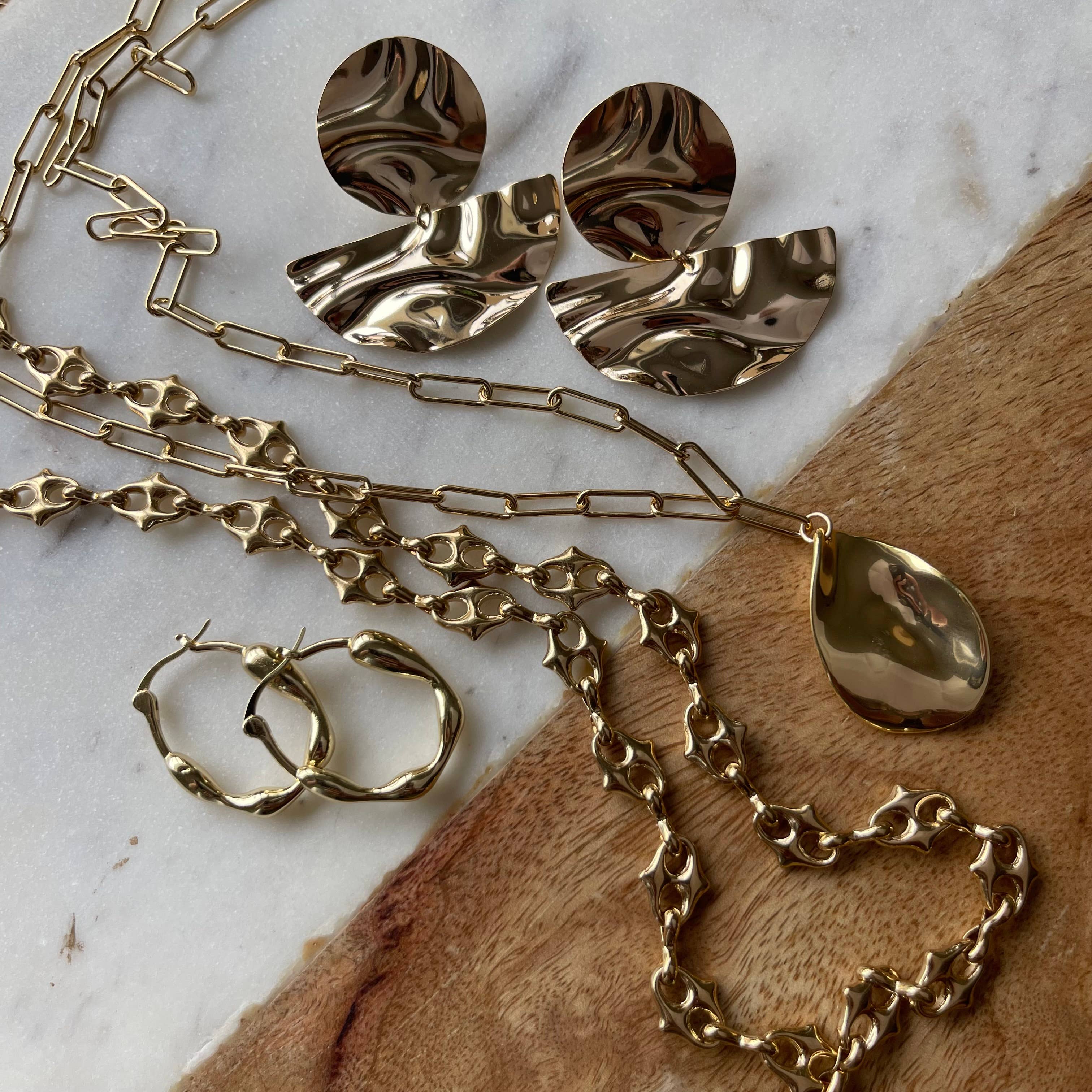 Jessica Matrasko Jewelry – Brincos de argola por atacado – Brincos Kalea2