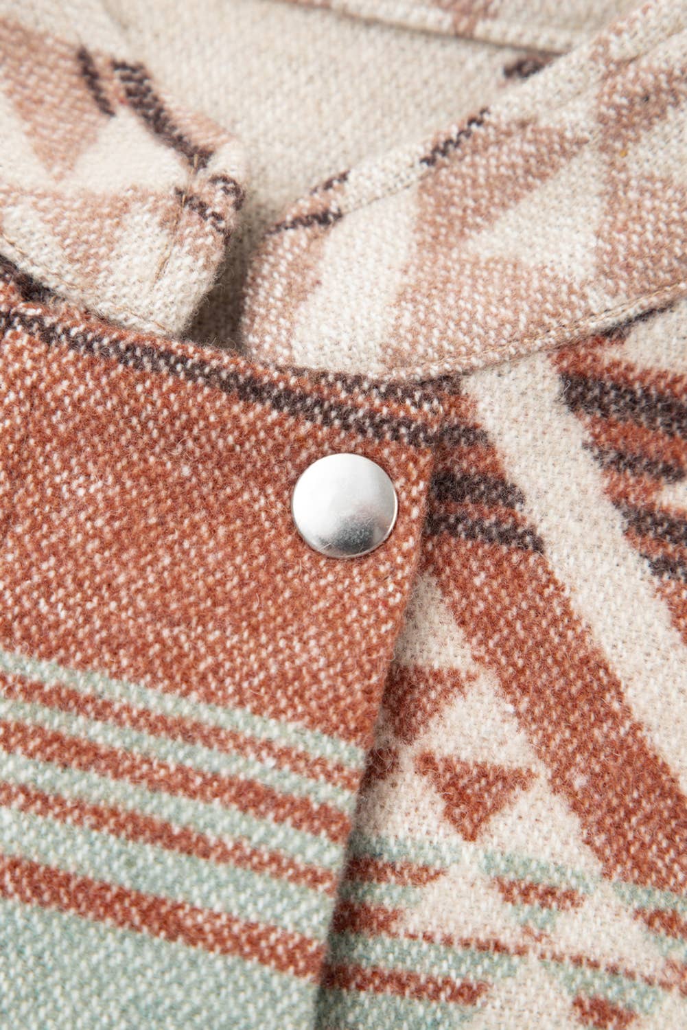 Beige Veste de mode western aztèque matelassée patchwork 66 (S-XL) en vente sur Faire7