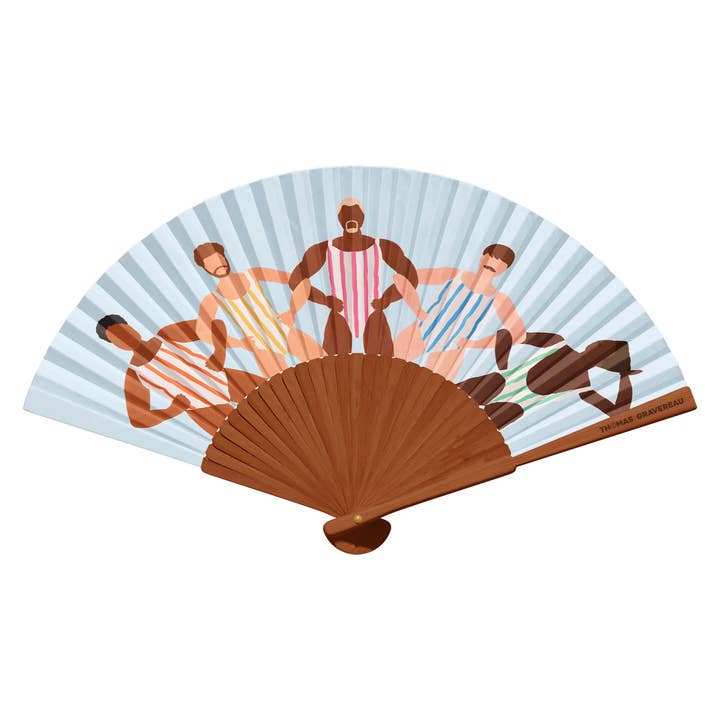 Thomas Gravereau - Wholesale Handheld Folding Fan - Fan "The Bathers"1