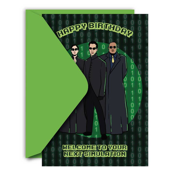 Studio Soph (We Pay Your Import Fees - We Ship DDP) - Wholesale Birthday Card - Happy Birthday Next Simulation Matrix Greeting Card1