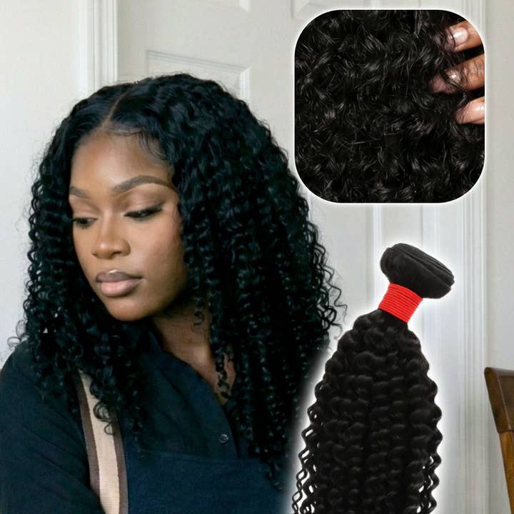 Kiwi-Season Mèches de Cheveux Bouclés Jerry Rouges – Extensions à Coudre en Cheveux Humains à 100% pour Femmes Noires | KIWI® pour la vente par FULLY RIGHT ON BEAUTY LLC