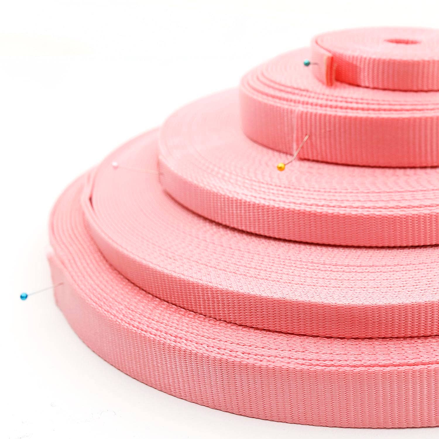 Such Good Supply - Wholesale Craft Supplies - Pink Nylon Webbing - Heavy Duty 4 Widths2