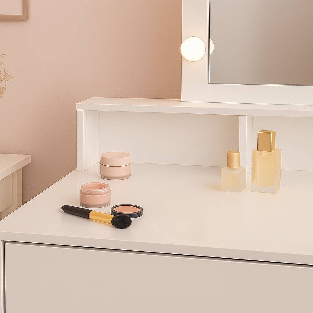 Rinkit Ltd - Wholesale Vanity Mirror - Wooden Dressing Table with LED Lights2