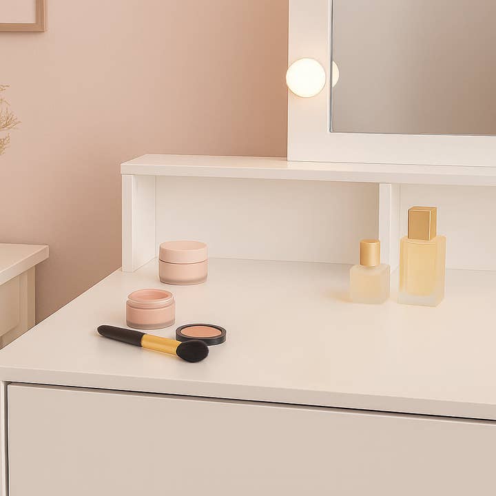 Rinkit Ltd - Wholesale Vanity Mirror - Wooden Dressing Table with LED Lights2