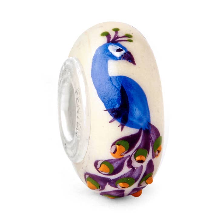 „Noble Beauty” handversierde glazen kraal voor wholesale door Fenton Glass Jewelry