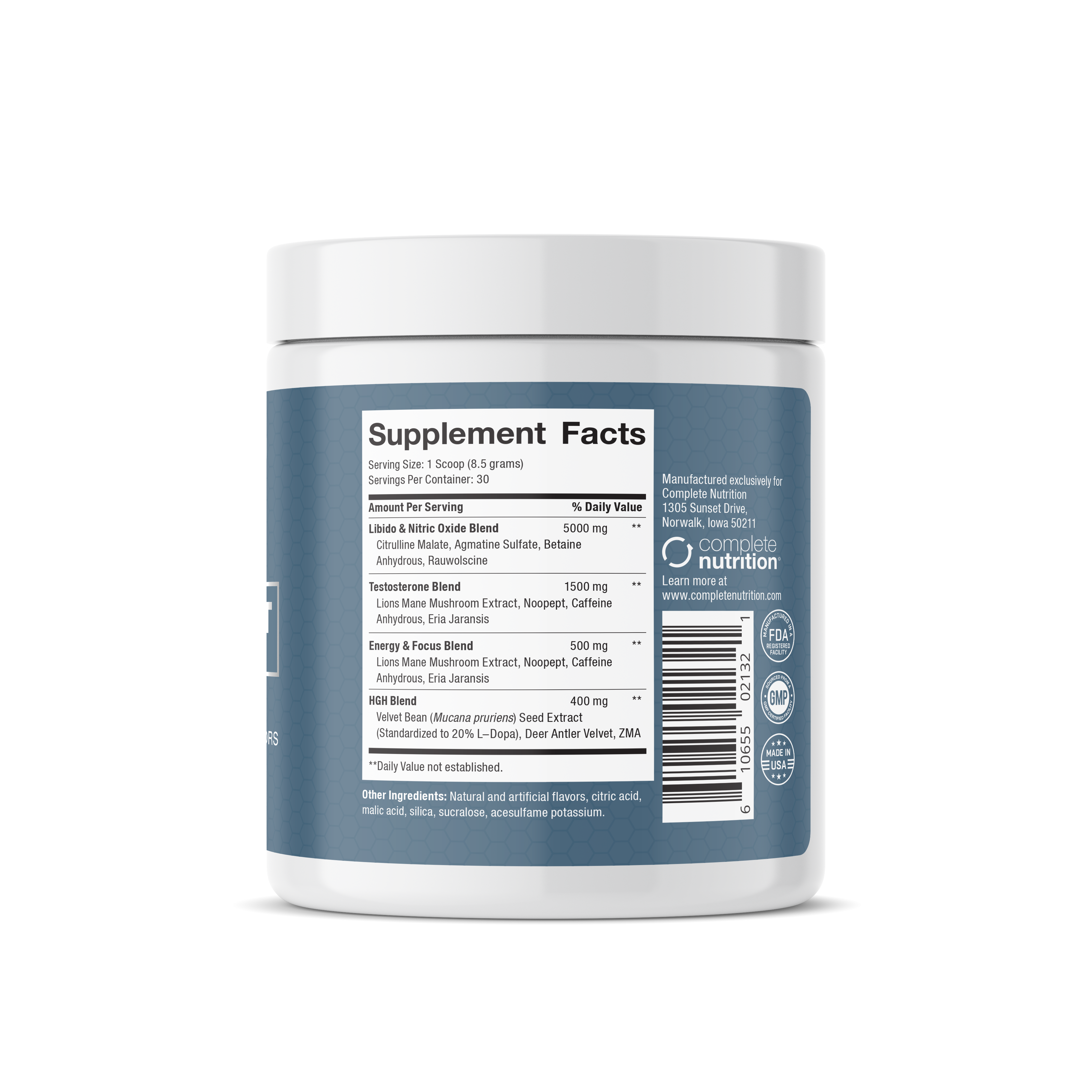 Complete Nutrition - Wholesale Powdered Health Drink - Mancore Testosterone & HGH Energy Drink1