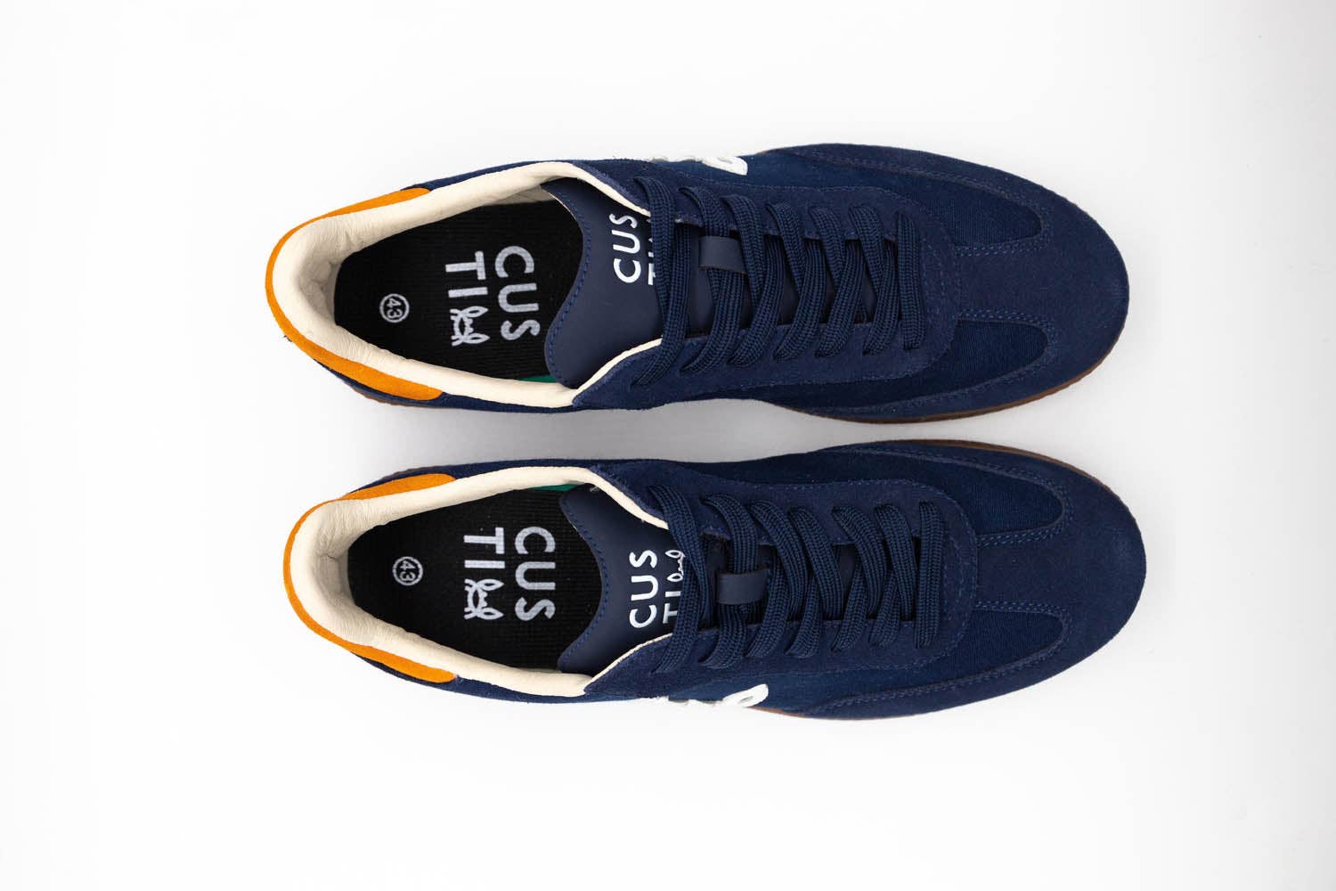 Custi Mikelo: Men's Clothing & Christmas Gifts - Vendita all'ingrosso Sneakers di tendenza - Uomo - Sneaker casual in suede blu navy8