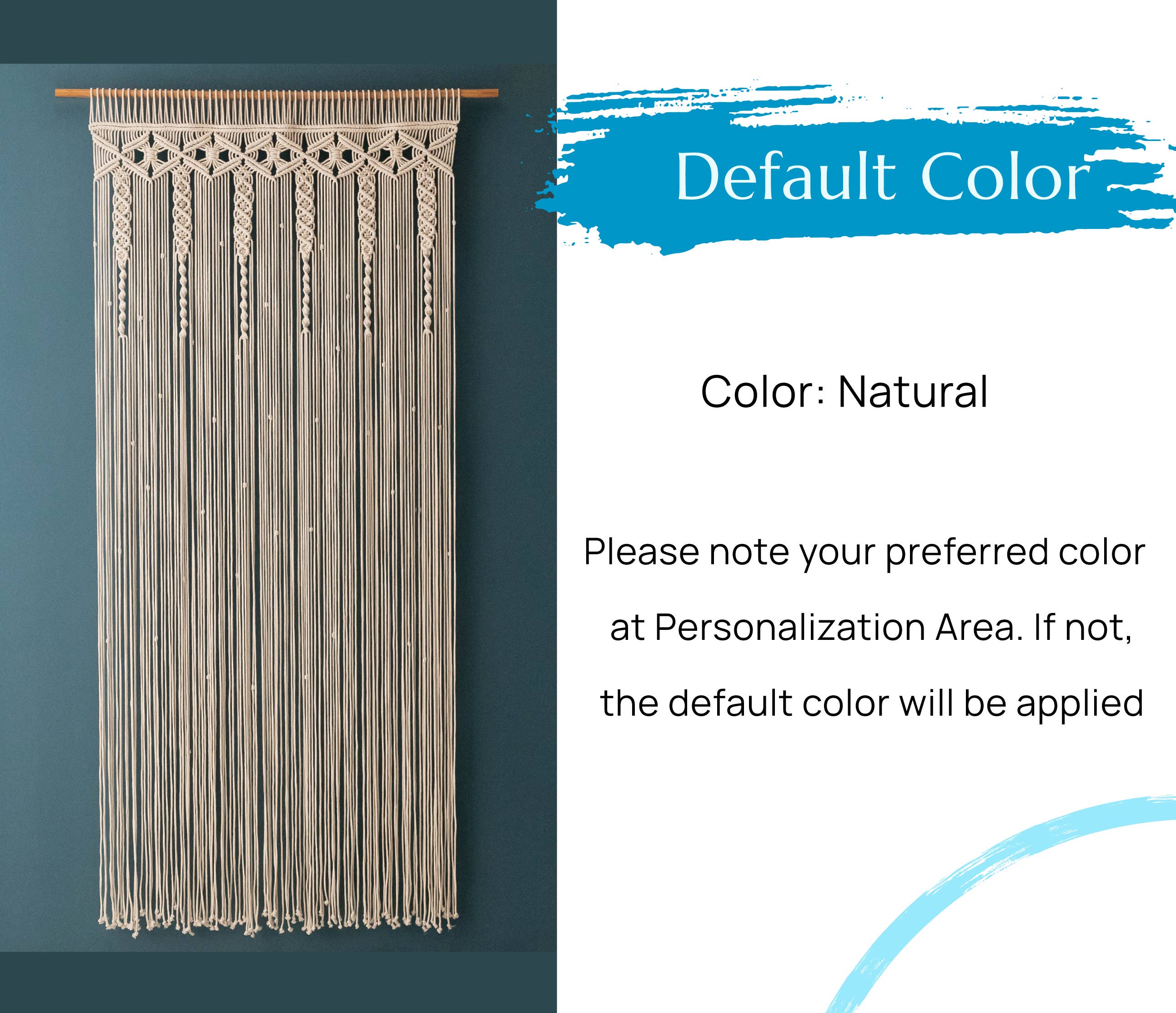 BeanDaikon – wholesale Curtain – Macrame Curtain C063