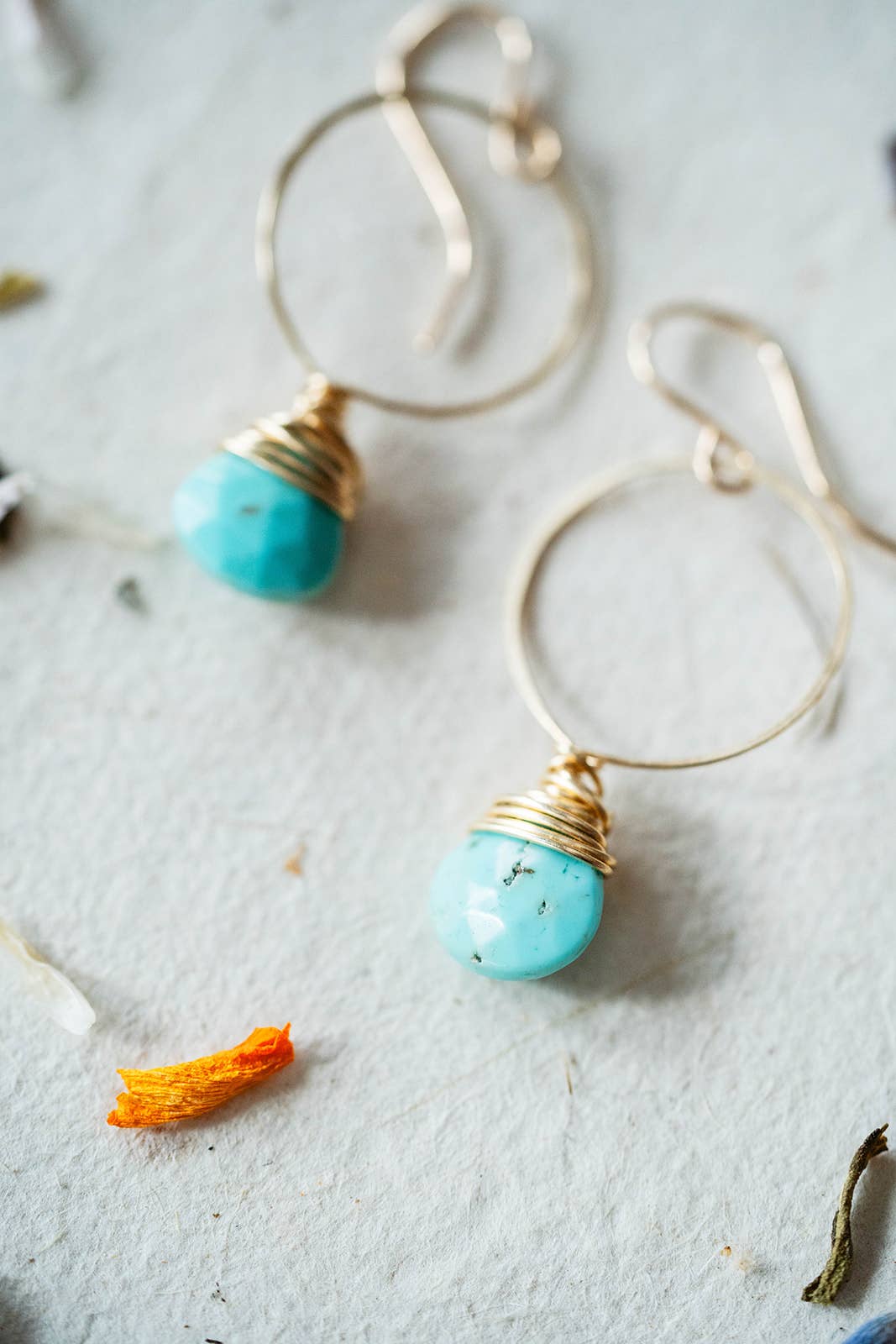 Bella Vita Jewelry - Wholesale Dangle Earrings - Pantone Earrings | Megan Hoop and Natural Stone Earrings27