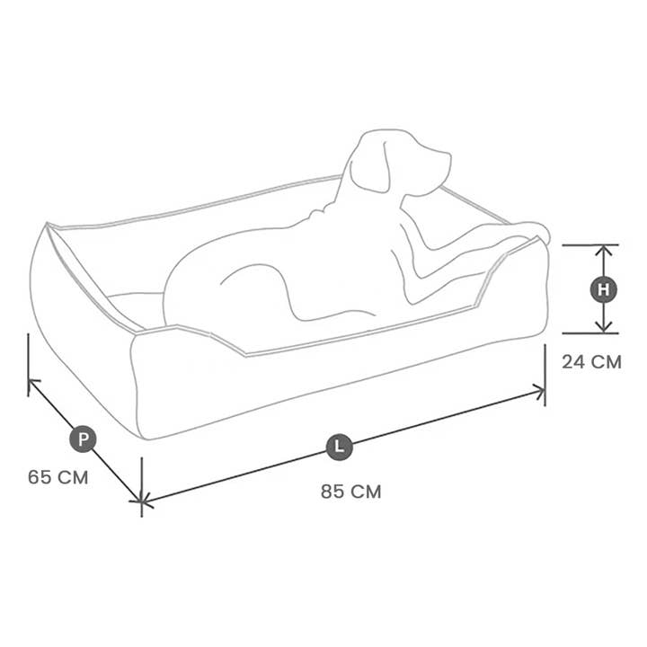 BAGANE - Wholesale Pet Bed - Cat/Dog - Bastille - Luxury dog basket, rust corduroy8