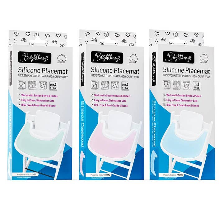 Brightberry - Venta al por mayor Manteles individuales - Individual de silicona para bandeja de trona Stokke Tripp Trapp5
