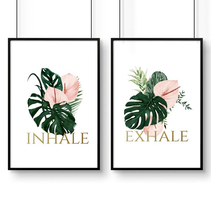 Relaxation wall art | set of 2 wall art prints for bathroom for wholesale by About Wall Art