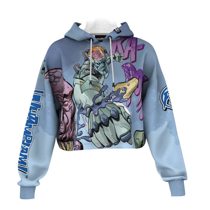 Freshhoods x WhamBlam Si-Borg Cropped Hoodie for wholesale by FreshHoods