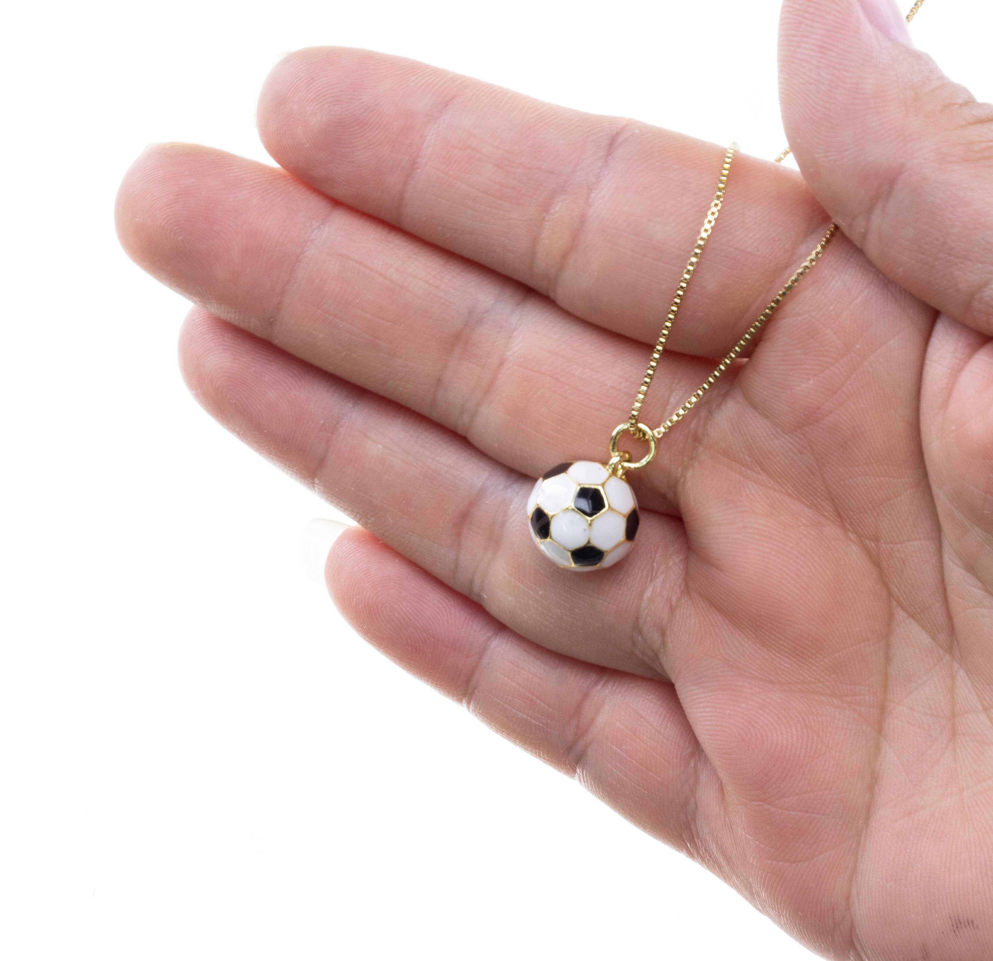 Jewel Pledge - Wholesale Individual Charm/Pendant - Soccer Ball Charm,Sports Gift Pendant Ball,CPG28424