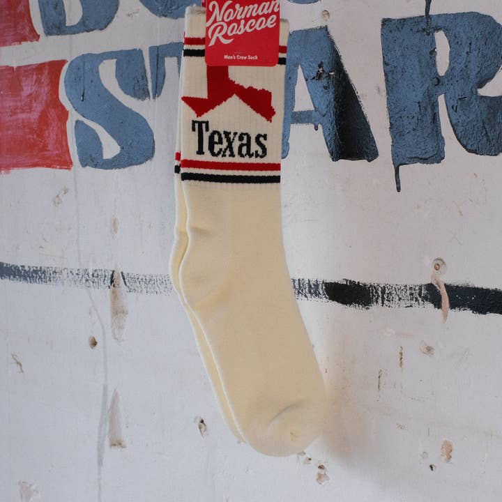 Chaussettes en coton premium Texas Icon (Adulte Unisexe) pour la vente par NORMAN ROSCOE