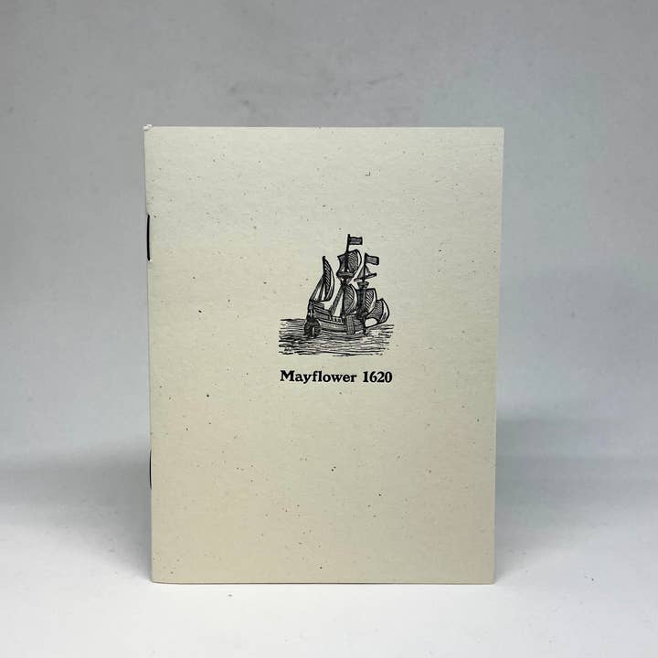 Journal de bord du Mayflower 1620 pour la vente par Big Wheel Press
