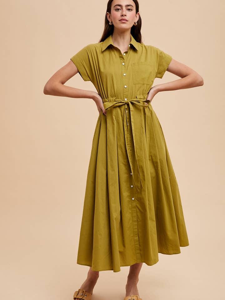 VESTIDO CAMISA MAXI por atacado de In Loom