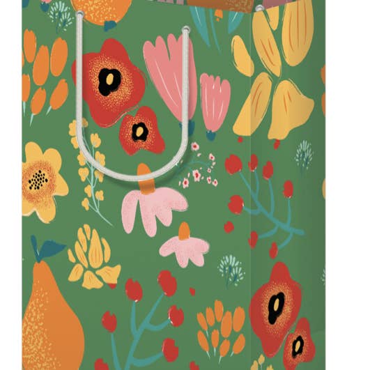 Floral Gift Bag for wholesale by Fuzzy Whale Paper Co