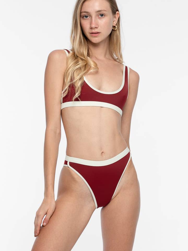 Venus Bikini Bottom - Deep Red for wholesale by RIMMBA