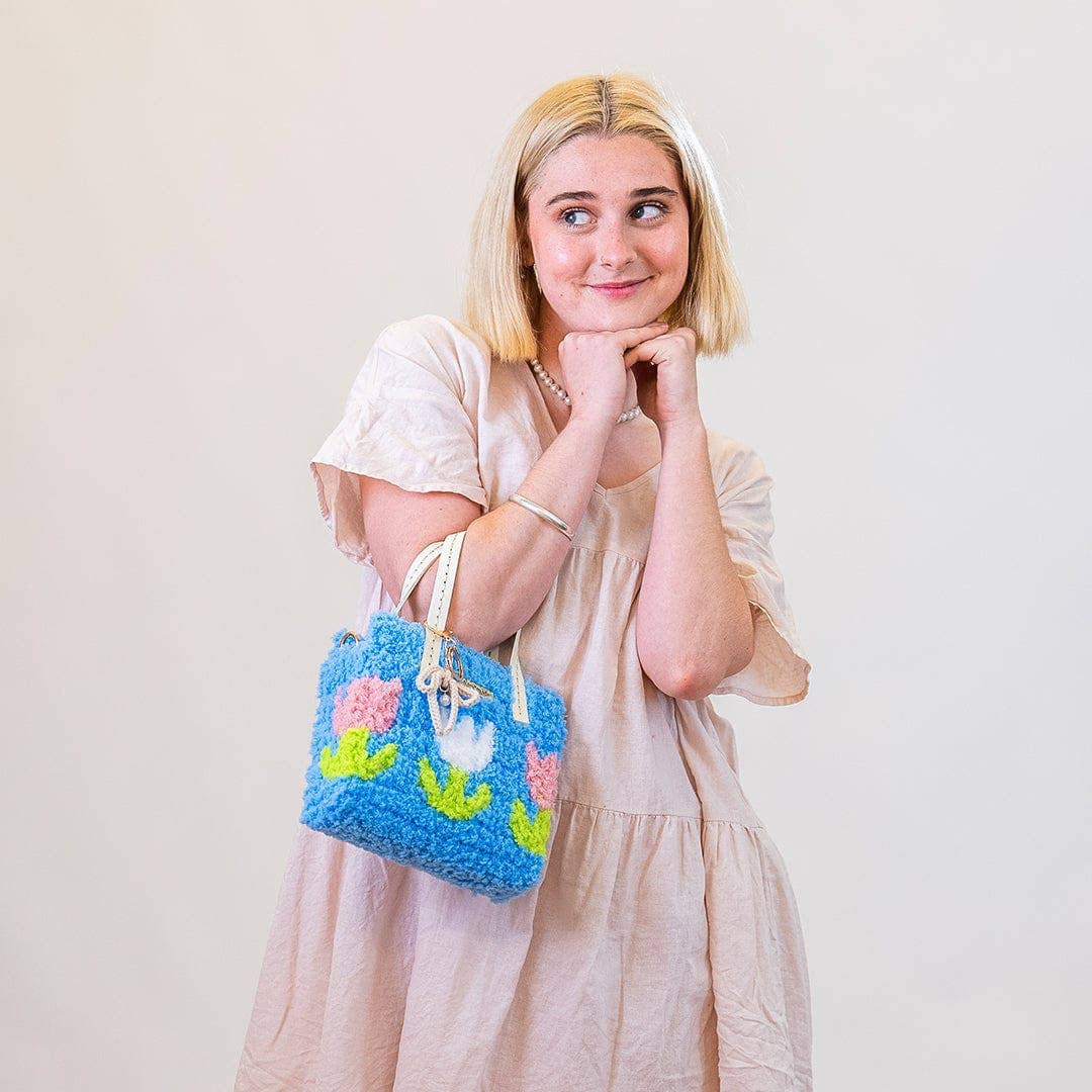 Craft Club - Wholesale DIY Craft Kit - Blue Tulip - Woven Tote Bag Kit11