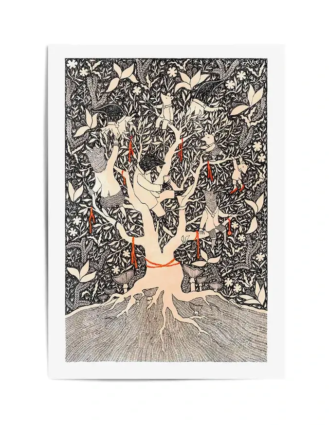 Katia Hinic Studio - Wholesale Art Print - 'Tree House' Art Print6