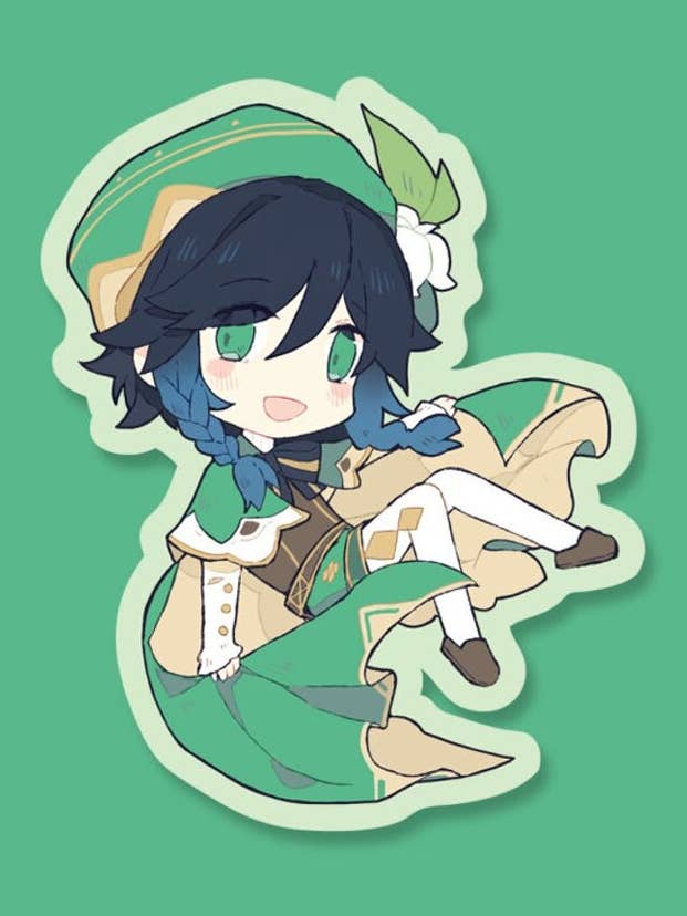 Venti (Genshin Impact) - Vinylsticker van hoge kwaliteit voor wholesale door HideawayMelon