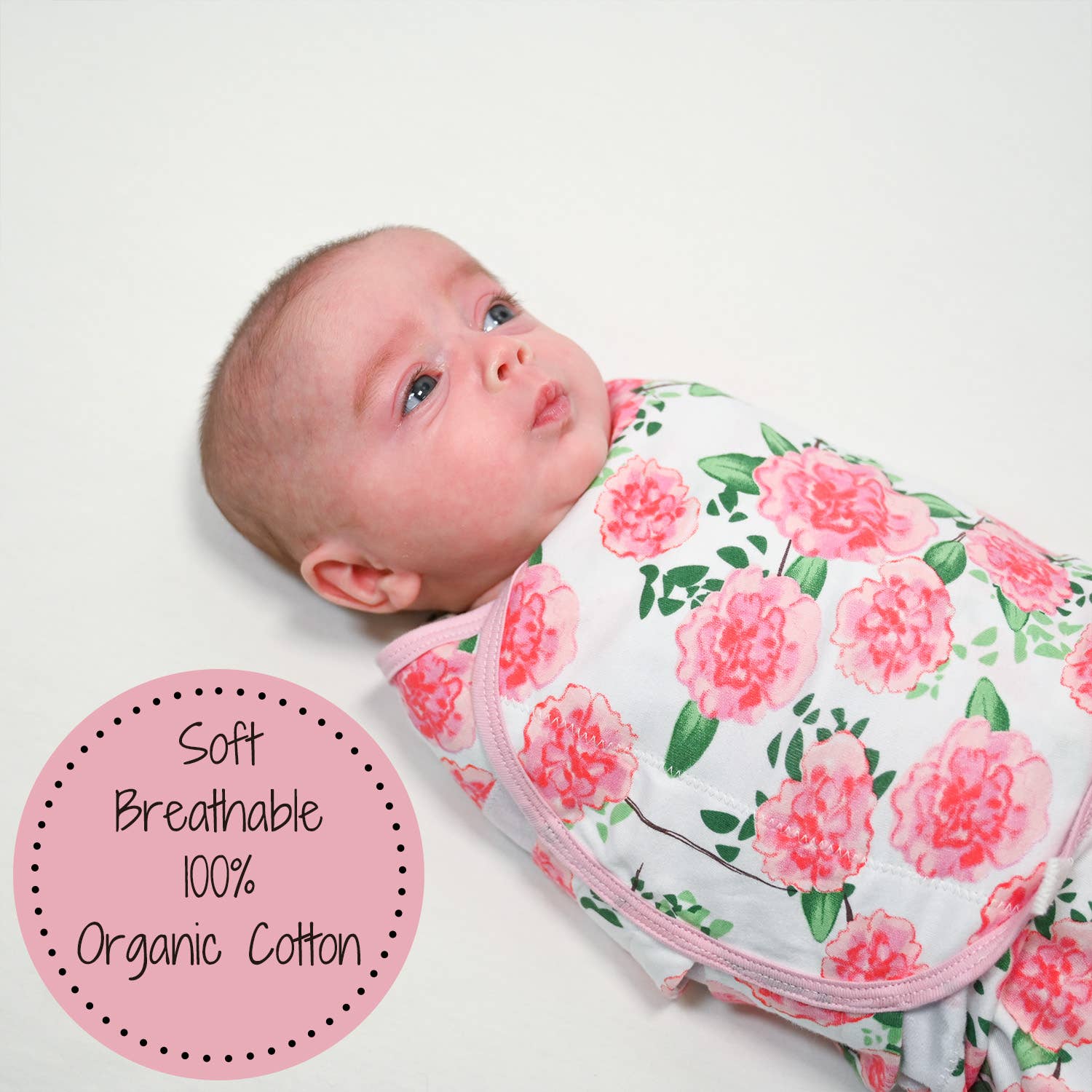 LollyBanks – Saco de dormir - Bebé por atacado – Live Life In Full Bloom Organic Baby Sleep Swaddle2