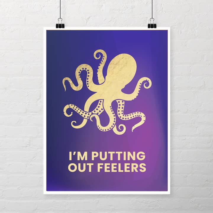 J'éteins des capteurs. Impression artistique en forme de poulpe. pour la vente par Studio byAbi