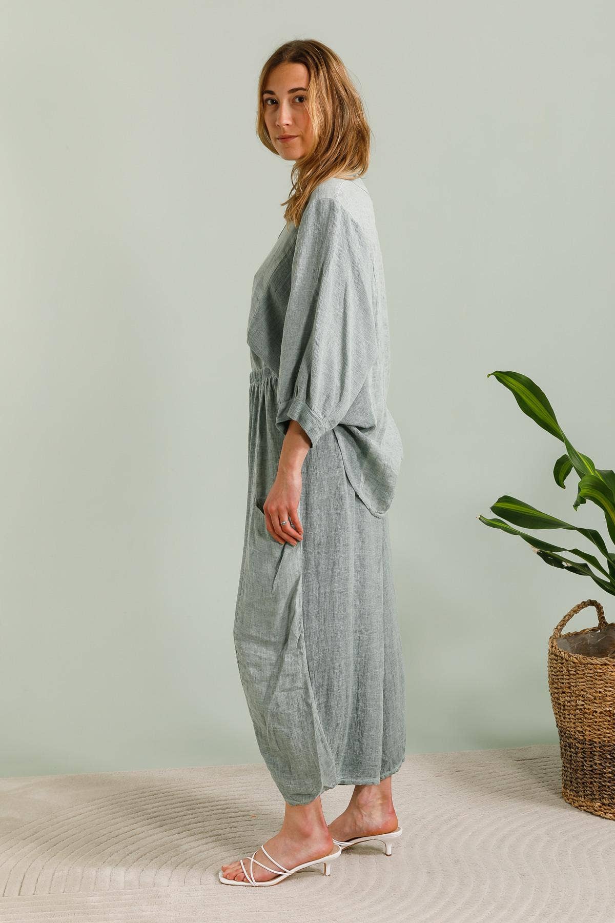 LÉA & LUC - Wholesale Pants - Women's - 100% Linen Trousers REF. 953010