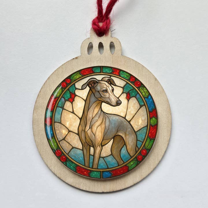 Italian Greyhound Double-Sided Christmas Ornament for wholesale by All Things Cherrie
