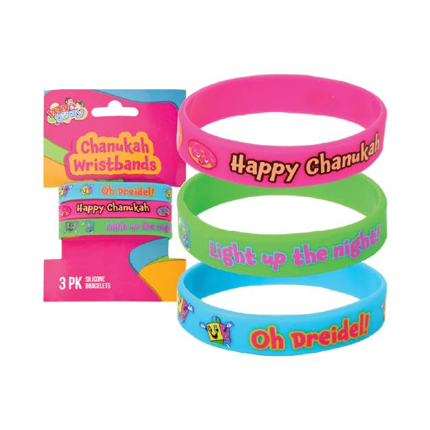 Chanukah Bracelets - 3 Pack for wholesale by Ner Mitzvah