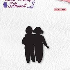 Ecstasy Crafts Distributing – Engroshandel Gummistempel/pyntestempel – Clear Stamp Silhouette Luk Venner