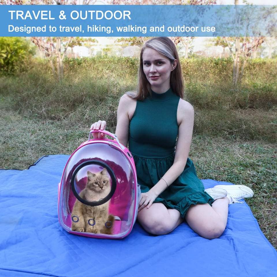 VIGOR – Caixa de transporte - Gato/Cão por atacado – Mochila Transportadora Espacial para Gatos com Bolha Transparente5