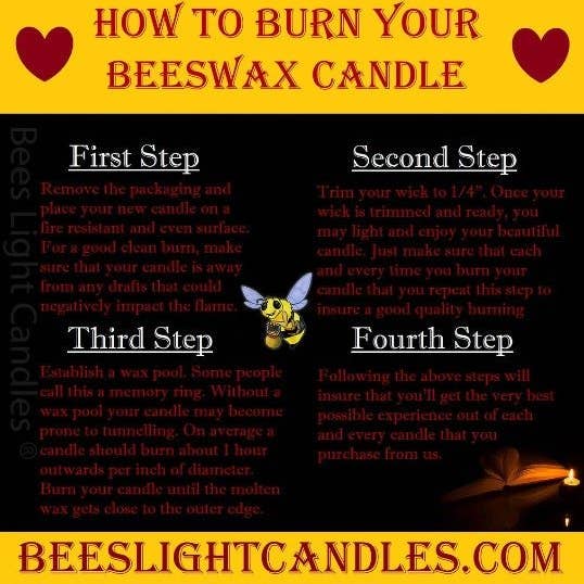 Bees Light Candles β wholesale Pillar candle β Bell Flower Beeswax Pillar Candle1
