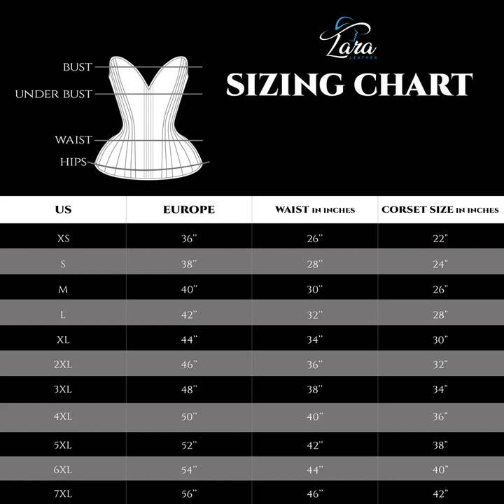 Attire Fashion Club - Wholesale Corset - Women's - Handmade Black Cotton Overbust Corset/Steel Boned Waist