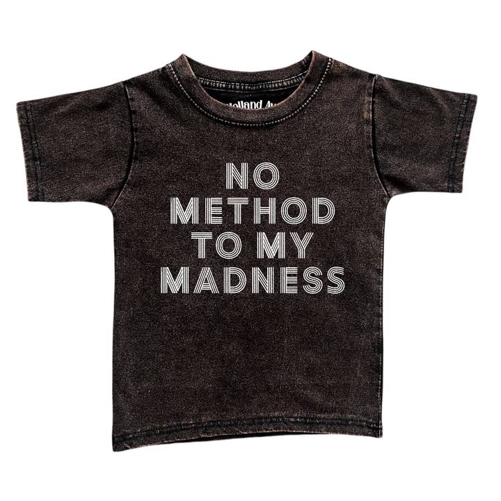 No Method to My Madness | Boys Vintage Wash T-Shirt for wholesale by Holland Ave Clothing