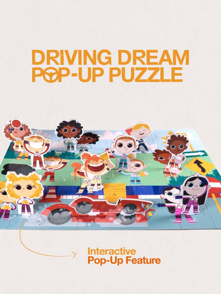 Driving Dream Pop-Up Puzzle for wholesale by Crazy Little Books