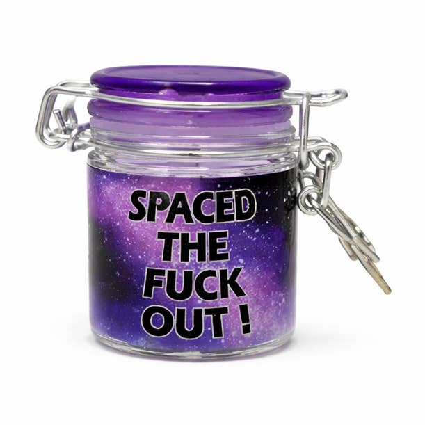 Mini Airtight Glass Storage Jar – 45 ml (Spaced the F Out) for wholesale by Ted Miller Innovation