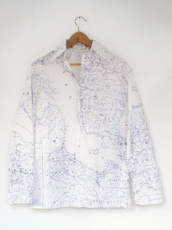 Unisex Nautical Cotton Polin Shirt for wholesale by Juliet Anna Barnes