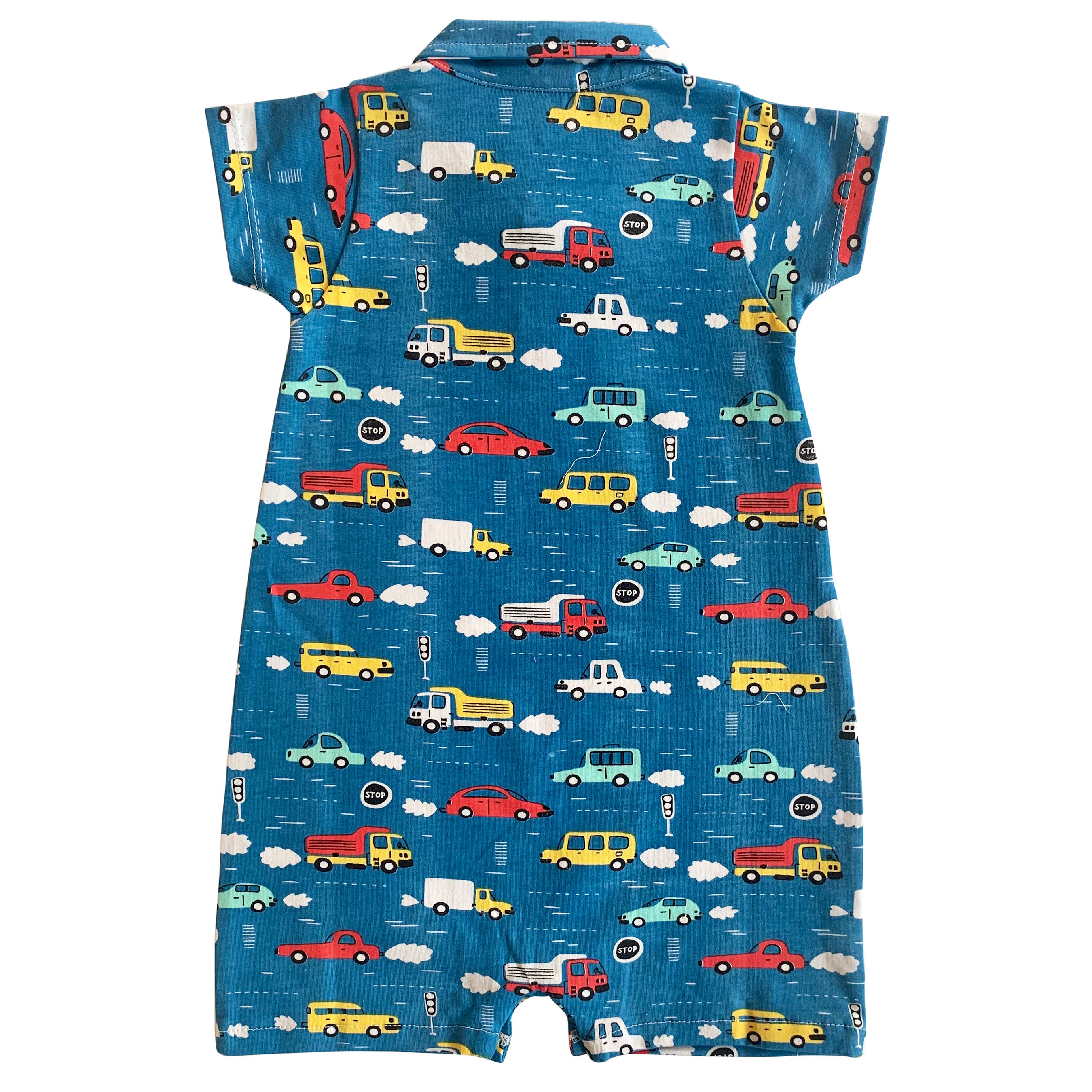 AnnLoren - Wholesale Jumpsuit - Baby - AnnLoren Cars Trucks Baby Boys Shorts Romper Clothing Prepac5