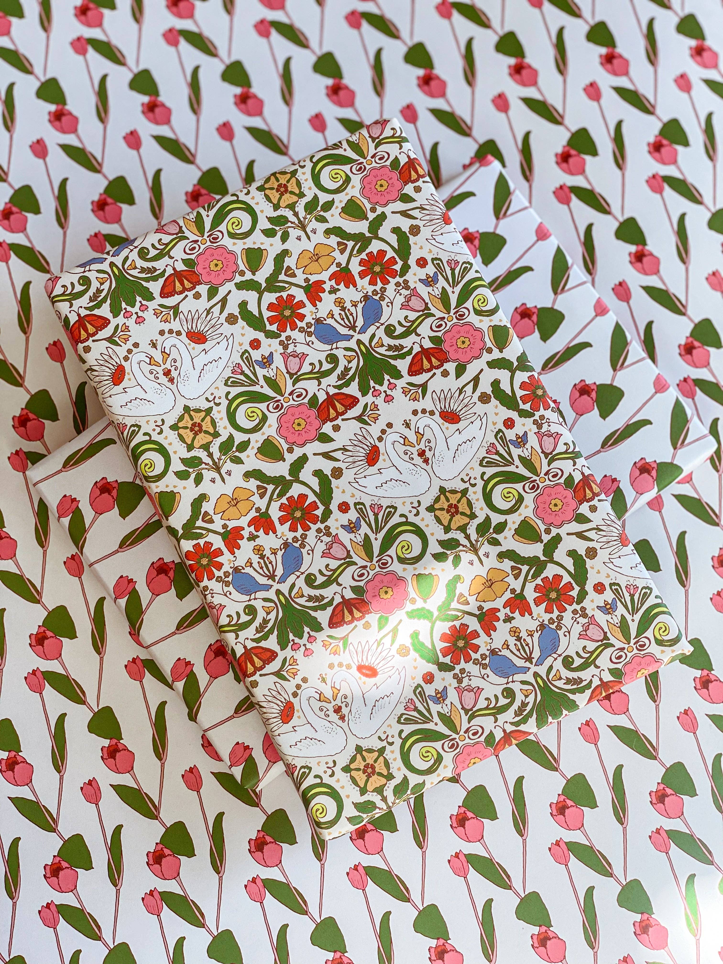 re:mused studio - Wholesale Flat Wrap - Cambrifornia Gift Wrap Sheet-Double Sided3