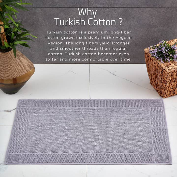 La Hammam - Wholesale Bath Mat - Bath Mat 900 GSM Machine Washable 20x34 Inches