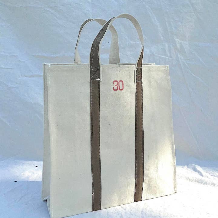 Parekh Bugbee - Wholesale Tote Bag - Women's - NEW Heavy Duty Natural Canvas Tote Bag Size 30 - GOLD3