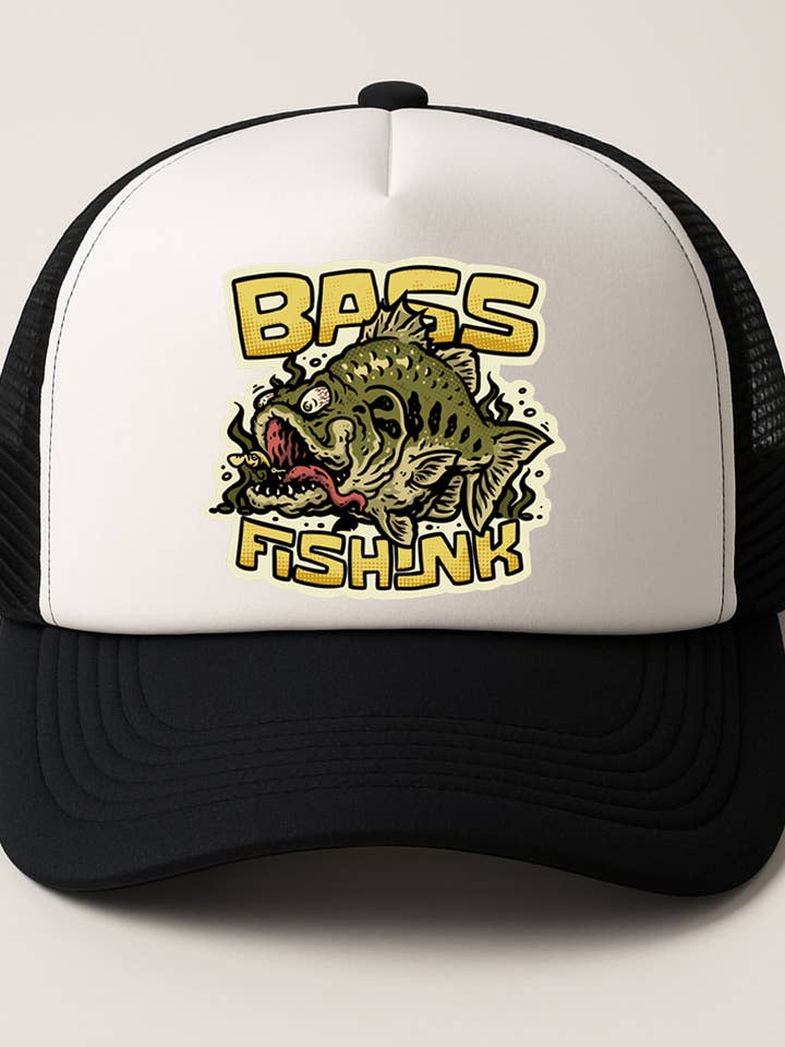 BASS FISHINK TRUCKER HAT for wholesale by IVXII