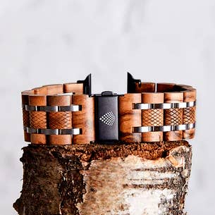 The Olive - Handmade Vegan Watch Strap for Apple Watch for wholesale by The Sustainable Watch Company