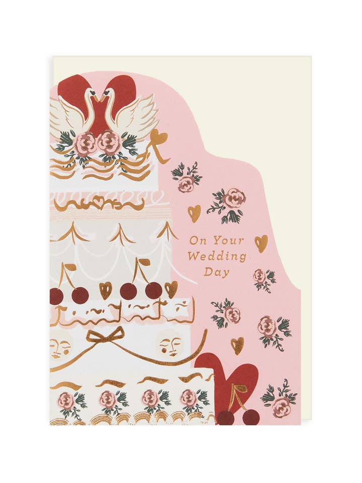 VINTAGE BRÖLLOPSTÅRTA för wholesale av Cath Tate Cards